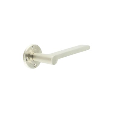 Click Here To Enlarge This Photo Of BUR15SN Frelan Hardware Burlington Fitzrovia Door Handles (No Outer Rose) Satin Nickel