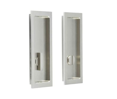 Click Here To Enlarge This Photo Of BUR226SN Frelan Hardware Burlington Flush Rectangular Turn & Release Satin Nickel