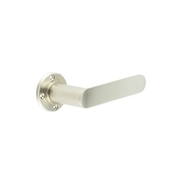 Click Here To Enlarge This Photo Of BUR25SN Frelan Hardware Burlington Kensington Door Handles (No Outer Rose) Satin Nickel