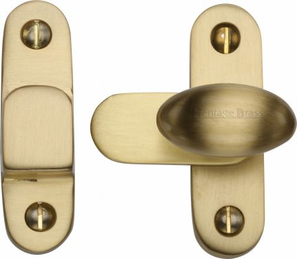 Click Here To Enlarge This Photo Of V1970-SB Heritage Brass Showcase Fastener Satin Brass Finish