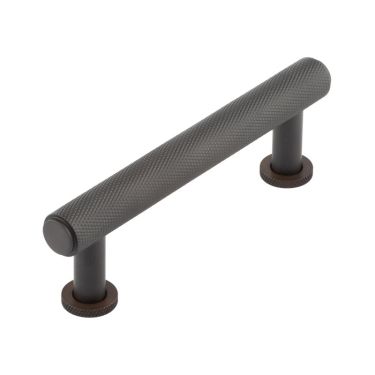 Click Here To Enlarge This Photo Of BUR410DB Frelan Hardware Burlington Piccadilly Knurled Cabinet Handle 96mm Dark Bronze
