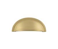 BUR423PB Frelan Hardware Burlington Cup Pull 70mm Polished Brass