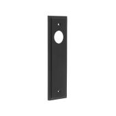 BUR450MB Frelan Hardware Burlington II Latch Backplates to suit Lever Handles Matt Black
