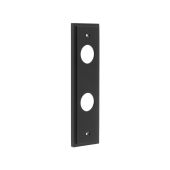 BUR456MB Frelan Hardware Burlington II Din Bathroom (78mm c/c) Backplates to suit Lever Handles Matt Black