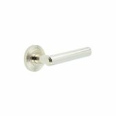 BUR45KIT160 Frelan Hardware Burlington Richmond Door Handles on Reeded Rose Polished Nickel