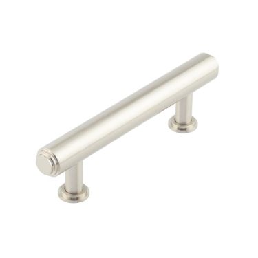 Click Here To Enlarge This Photo Of BUR510SN Frelan Hardware Burlington Belgrave Stepped Cabinet Handle 96mm Satin Nickel