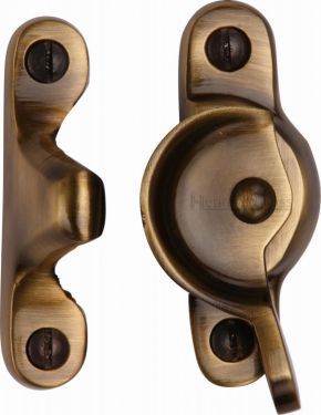 Click Here To Enlarge This Photo Of V2060-AT Heritage Brass Fitch Pattern Sash Fastener Antique Brass Finish