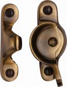 V2060-AT Heritage Brass Fitch Pattern Sash Fastener Antique Brass Finish
