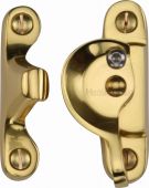V2060L-PB Heritage Brass Fitch Pattern Sash Fastener Lockable Polished Brass Finish