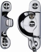V2060L-PC Heritage Brass Fitch Pattern Sash Fastener Lockable Polished Chrome Finish