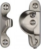 V2060L-SN Heritage Brass Fitch Pattern Sash Fastener Lockable Satin Nickel Finish