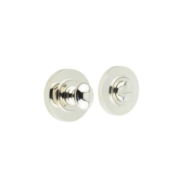 Click Here To Enlarge This Photo Of BUR-80PN-55PN Frelan Hardware Burlington Turn & Release (Inner 1) Knurled Rose Polished Nickel