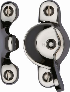 Click Here To Enlarge This Photo Of V2060-PNF Heritage Brass Fitch Pattern Sash Fastener Polished Nickel Finish
