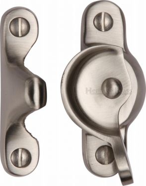 Click Here To Enlarge This Photo Of V2060-SN Heritage Brass Fitch Pattern Sash Fastener Satin Nickel Finish