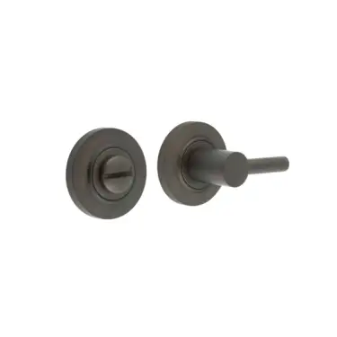 Click Here To Enlarge This Photo Of BUR-82DB-51DB Frelan Hardware Burlington Easy Turn & Release on Chamfered Rose Dark Bronze