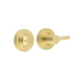 BUR-82SB-50SB Frelan Hardware Burlington Easy Turn & Release on Plain Rose Satin Brass