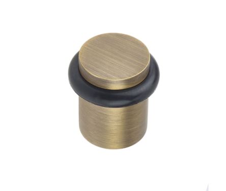 Click Here To Enlarge This Photo Of BUR960AB Frelan Hardware Burlington Plain Floor Mounted Door Stop 40mm Dia Antique Brass
