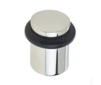 BUR960PN Frelan Hardware Burlington Plain Floor Mounted Door Stop 40mm Dia Polished Nickel