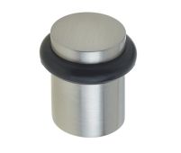 BUR960SN Frelan Hardware Burlington Plain Floor Mounted Door Stop 40mm Dia Satin Nickel