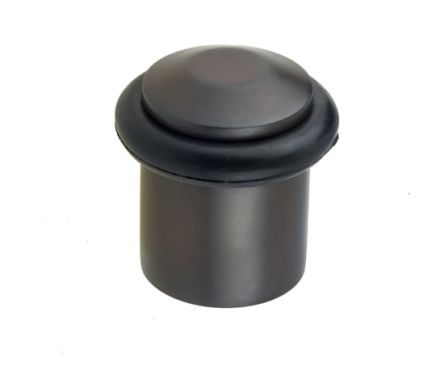 Click Here To Enlarge This Photo Of BUR961DB Frelan Hardware Burlington Chamfered Floor Mounted Door Stop 40mm Dia Dark Bronze