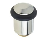 BUR961PN Frelan Hardware Burlington Chamfered Floor Mounted Door Stop 40mm Dia Polished Nickel