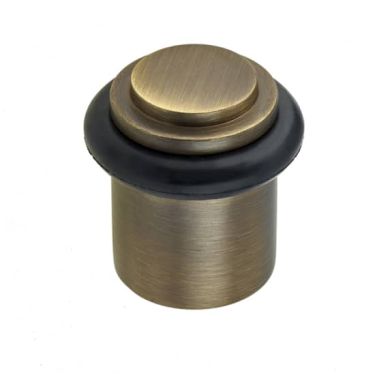 Click Here To Enlarge This Photo Of BUR962AB Frelan Hardware Burlington Stepped Floor Mounted Door Stop 40mm Dia Antique Brass