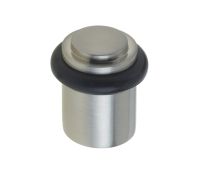 BUR962SN Frelan Hardware Burlington Stepped Floor Mounted Door Stop 40mm Dia Satin Nickel