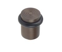 BUR963DB Frelan Hardware Burlington Reeded Floor Mounted Door Stop 40mm Dia Dark Bronze