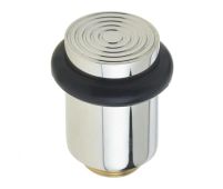 BUR963PN Frelan Hardware Burlington Reeded Floor Mounted Door Stop 40mm Dia Polished Nickel