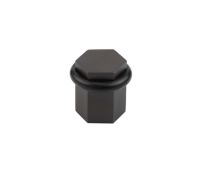 BUR965DB Frelan Hardware Burlington Hexagonal Floor Mounted Door Stop 40mm Dia Dark Bronze