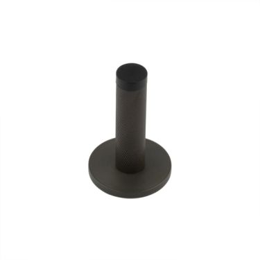 Click Here To Enlarge This Photo Of BUR-968DB-969DB Frelan Hardware Burlington Knurled 75mm Wall Mounted Door Stop (Knurled Rose) Dark Bronze