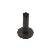 BUR-968DB-969DB Frelan Hardware Burlington Knurled 75mm Wall Mounted Door Stop (Knurled Rose) Dark Bronze
