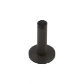 BUR-968DB-971DB Frelan Hardware Burlington Knurled 75mm Wall Mounted Door Stop (Plain Rose) Dark Bronze
