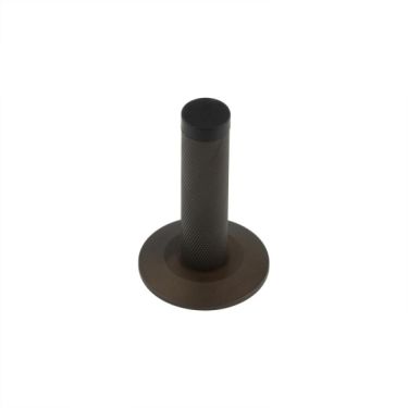 Click Here To Enlarge This Photo Of BUR-968DB-972DB Frelan Hardware Burlington Knurled 75mm Wall Mounted Door Stop (Chamfered Rose) Dark Bronze