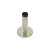 BUR-968PN-971PN Frelan Hardware Burlington Knurled 75mm Wall Mounted Door Stop (Plain Rose) Polished Nickel