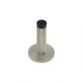 BUR-968SN-969SN Frelan Hardware Burlington Knurled 75mm Wall Mounted Door Stop (Knurled Rose) Satin Nickel