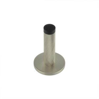 Click Here To Enlarge This Photo Of BUR-968SN-971SN Frelan Hardware Burlington Knurled 75mm Wall Mounted Door Stop (Plain Rose) Satin Nickel