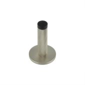 BUR-968SN-971SN Frelan Hardware Burlington Knurled 75mm Wall Mounted Door Stop (Plain Rose) Satin Nickel