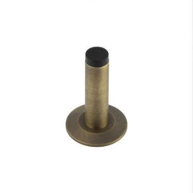 Click Here To Enlarge This Photo Of BUR-970AB-972AB Frelan Hardware Burlington Plain 75mm Wall Mounted Door Stop (Chamfered Rose) Antique Brass