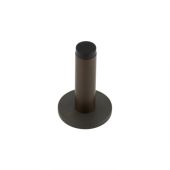 BUR-970DB-969DB Frelan Hardware Burlington Plain 75mm Wall Mounted Door Stop (Knurled Rose) Dark Bronze