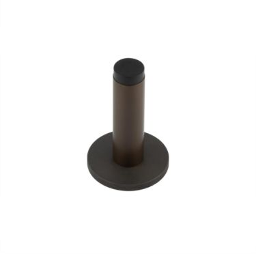 Click Here To Enlarge This Photo Of BUR-970DB-971DB Frelan Hardware Burlington Plain 75mm Wall Mounted Door Stop (Plain Rose) Dark Bronze