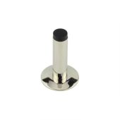 BUR-970PN-972PN Frelan Hardware Burlington Plain 75mm Wall Mounted Door Stop (Chamfered Rose) Polished Nickel