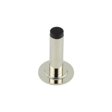 Click Here To Enlarge This Photo Of BUR-970PN-973PN Frelan Hardware Burlington Plain 75mm Wall Mounted Door Stop (Stepped Rose) Polished Nickel
