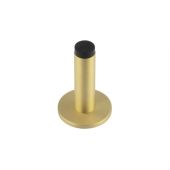 BUR-970SB-971SB Frelan Hardware Burlington Plain 75mm Wall Mounted Door Stop (Plain Rose) Satin Brass