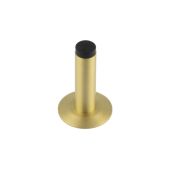 BUR-970SB-972SB Frelan Hardware Burlington Plain 75mm Wall Mounted Door Stop (Chamfered Rose) Satin Brass