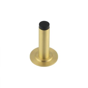 Click Here To Enlarge This Photo Of BUR-970SB-973SB Frelan Hardware Burlington Plain 75mm Wall Mounted Door Stop (Stepped Rose) Satin Brass
