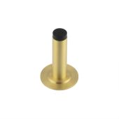 BUR-970SB-973SB Frelan Hardware Burlington Plain 75mm Wall Mounted Door Stop (Stepped Rose) Satin Brass