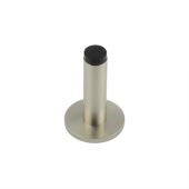 BUR-970SN-969SN Frelan Hardware Burlington Plain 75mm Wall Mounted Door Stop (Knurled Rose) Satin Nickel