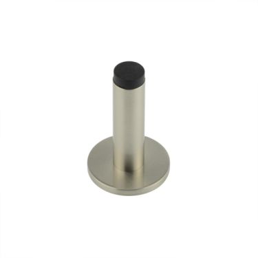 Click Here To Enlarge This Photo Of BUR-970SN-971SN Frelan Hardware Burlington Plain 75mm Wall Mounted Door Stop (Plain Rose) Satin Nickel