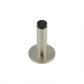 BUR-970SN-971SN Frelan Hardware Burlington Plain 75mm Wall Mounted Door Stop (Plain Rose) Satin Nickel
